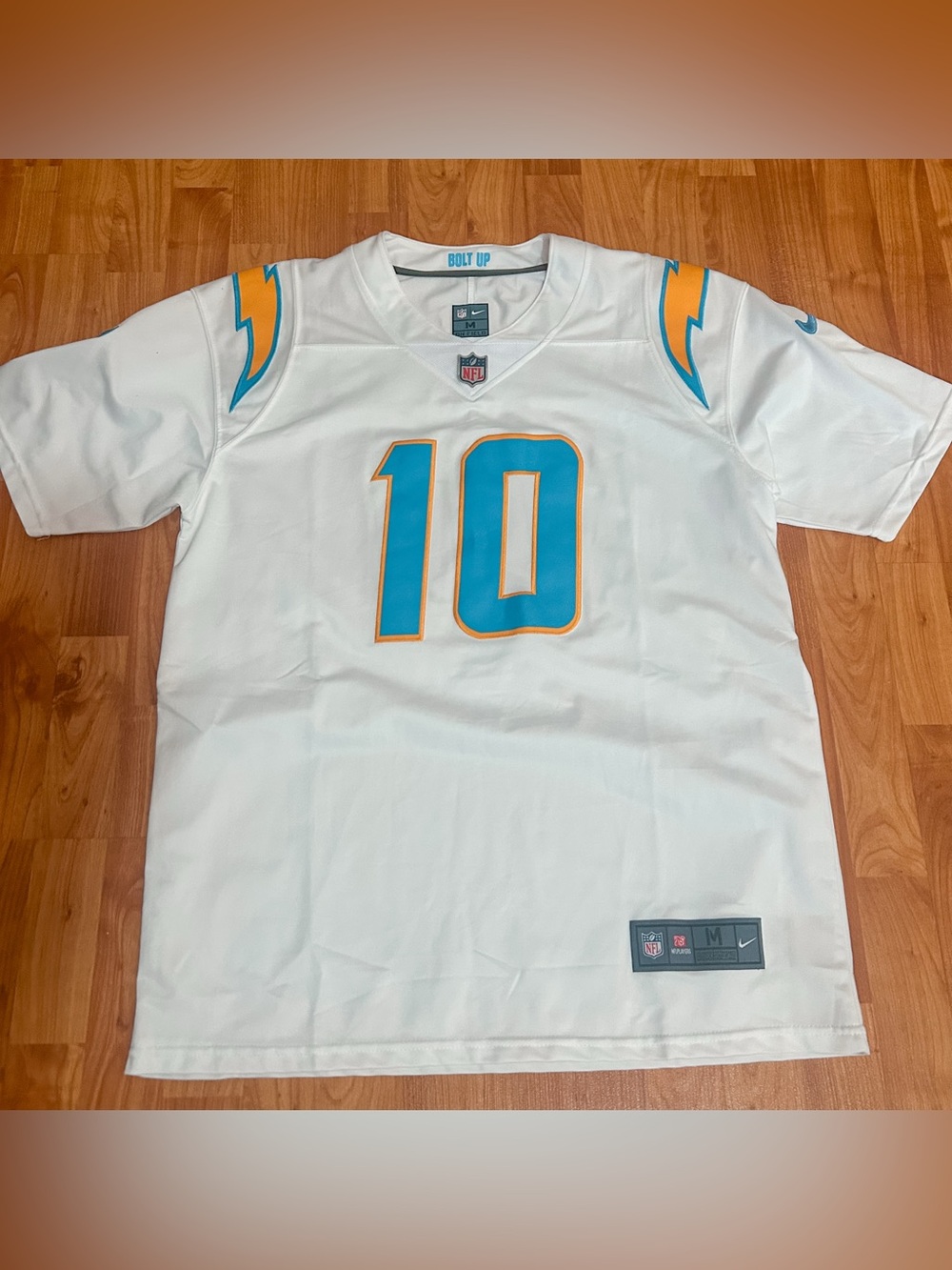 Nike Los Angeles Chargers Justin Herbert #10 White Jersey Men's Size M NFL